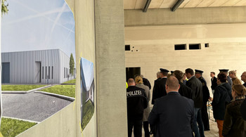 Richtfest Mehrzweckgebäude der Polizeiinspektion Halle (Saale)