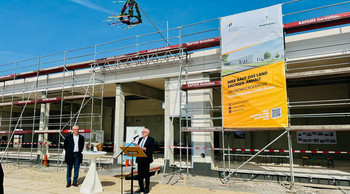 Richtfest Mehrzweckgebäude der Polizeiinspektion Halle (Saale)