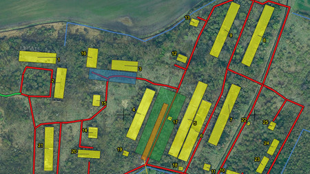 Auf dem Bild ist eine Luftaufnahme der ehemaligen Kaserne im Magdeburger Stadtteil Cracau zu sehen.